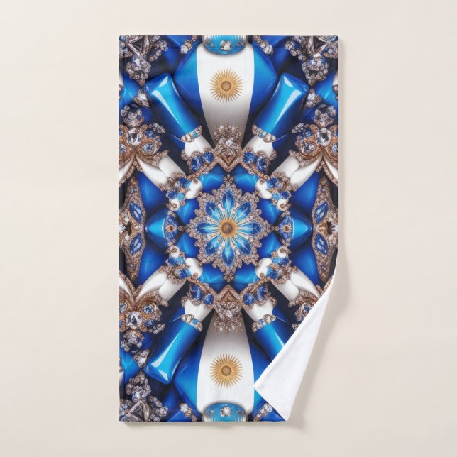 Hand Towel with Argentinian Colors (Hand Towel)