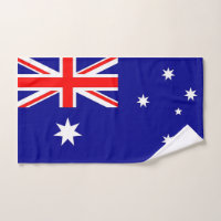 Hand Towel with Flag of Australia