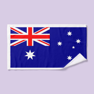 Hand Towel with Flag of Australia