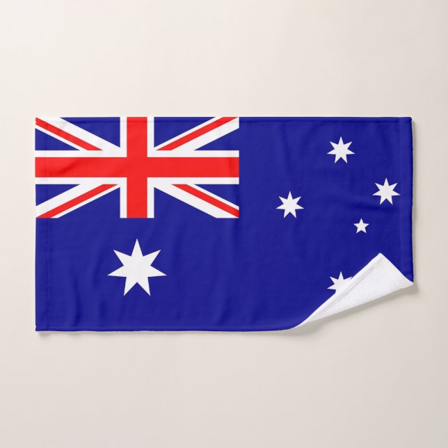 Hand Towel with Flag of Australia (Hand Towel)