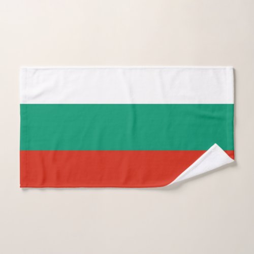 Hand Towel with Flag of Bulgaria