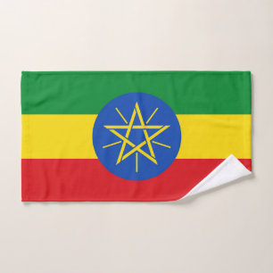 Hand Towel with Flag of Ethiopia