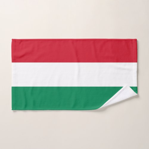 Hand Towel with Flag of Hungary
