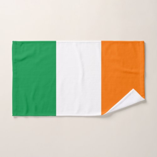 Hand Towel with Flag of Ireland