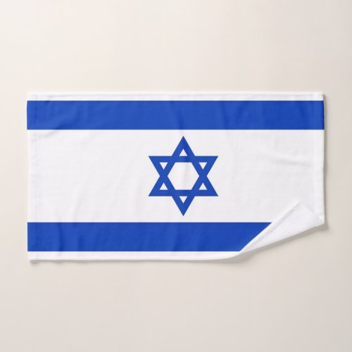 Hand Towel with Flag of Israel