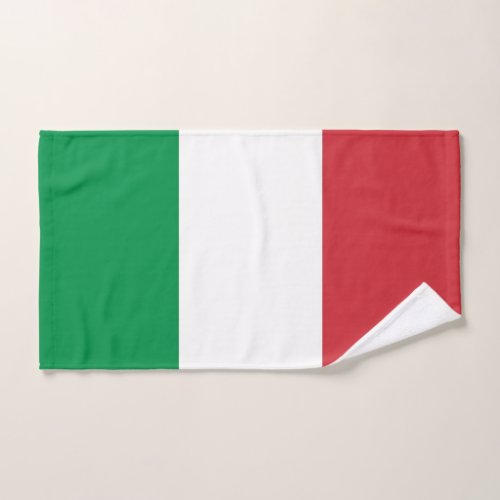 Hand Towel with Flag of Italy