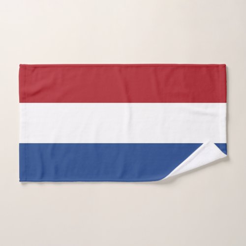 Hand Towel with Flag of Netherlands