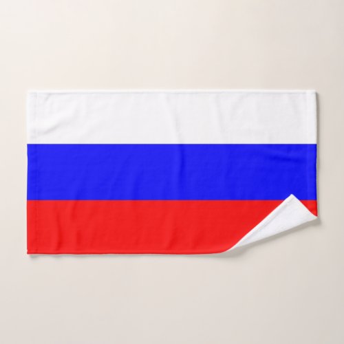 Hand Towel with Flag of Russia