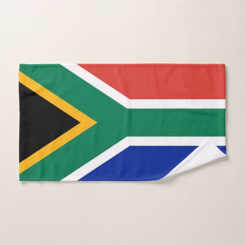 Hand Towel with Flag of South Africa