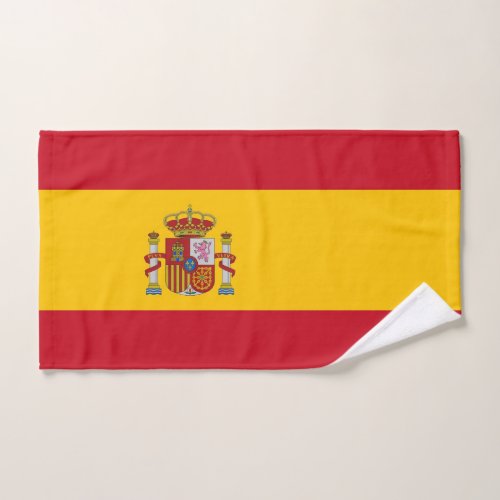 Hand Towel with Flag of Spain