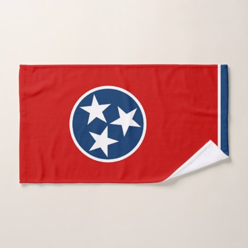Hand Towel with Flag of Tennessee State USA