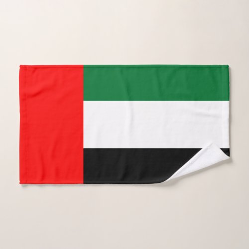 Hand Towel with Flag of United Arab Emirates