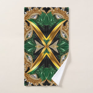 Hand Towel with Jamaican Colors