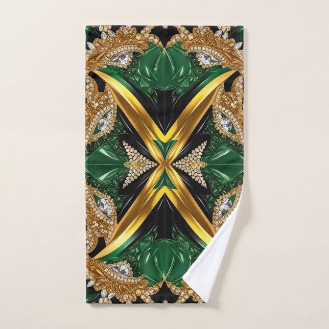 Hand Towel with Jamaican Colors (Hand Towel)