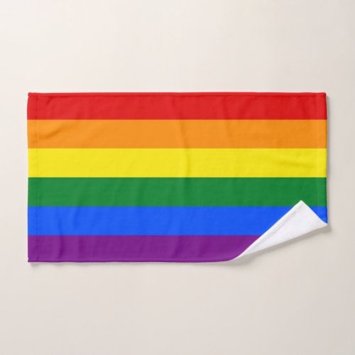 Hand Towel with Pride Flag of LGBT