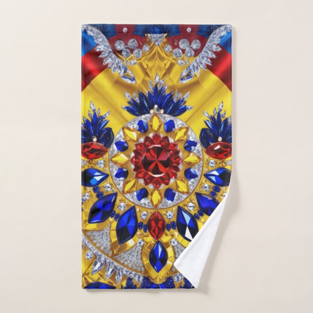 Hand Towel with Romanian Colors (Hand Towel)