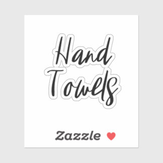 Hand Towels Storage Sticker