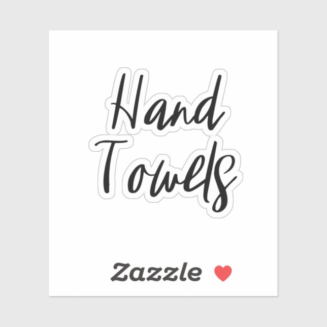 Hand Towels Storage Sticker (Sheet)