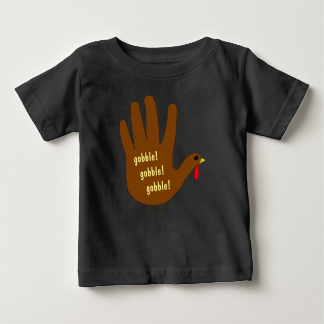 Hand Turkey Baby T-Shirt (Front)