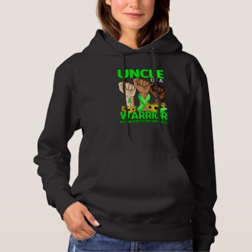 Hand Uncle Of A Warrior Muscular Dystrophy Awarene Hoodie