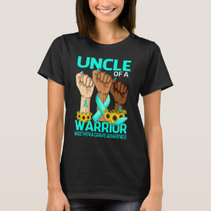 Hand Uncle Of A Warrior Myasthenia Gravis Awarenes T-Shirt