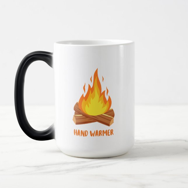 Hand Warmer Camp Fire Color Morph Mug (Left)