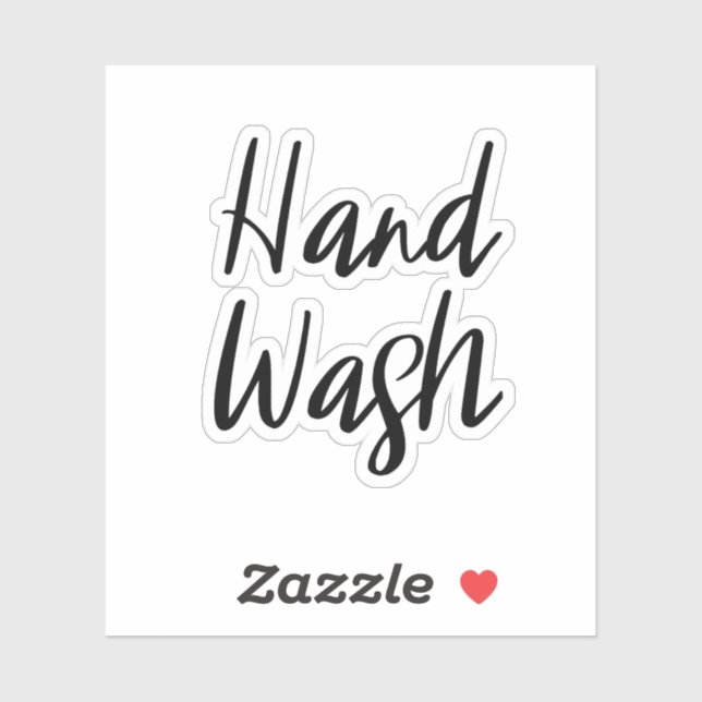 Hand Wash Storage Sticker (Sheet)