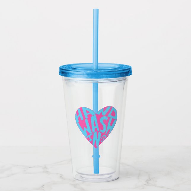 Hand Washing Hand Acrylic Tumbler (Front)