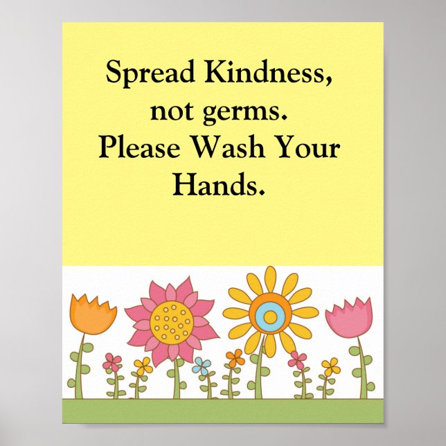 Hand washing poster (Front)