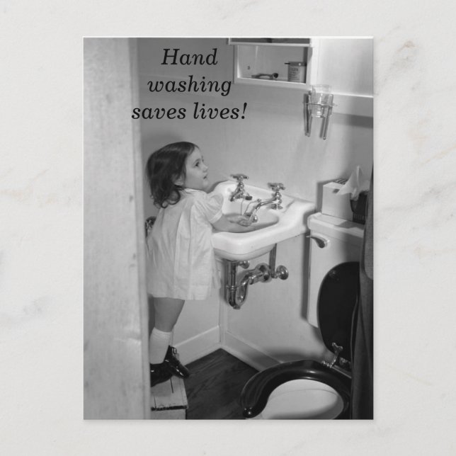 Hand Washing Saves Lives Postcard (Front)
