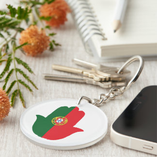 HAND With Portugal Flag Keychain