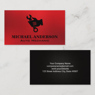 Hand Wrench   Mechanic Technician Business Card