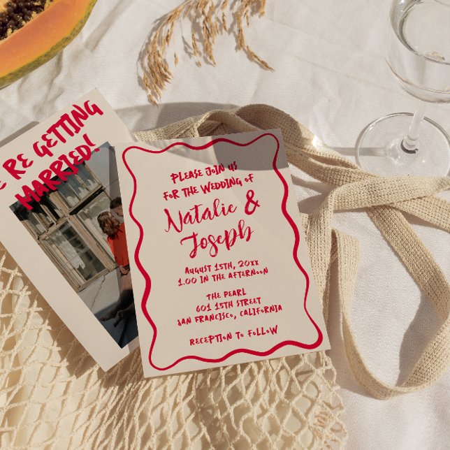 Hand Written Colorful Bright Bold Modern Bold Invitation (Creator Uploaded)