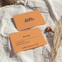 Hand Written Colorful Retro Modern Wedding Details