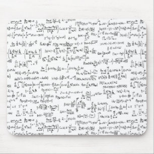 Hand Written Math Equations // Mouse Pad