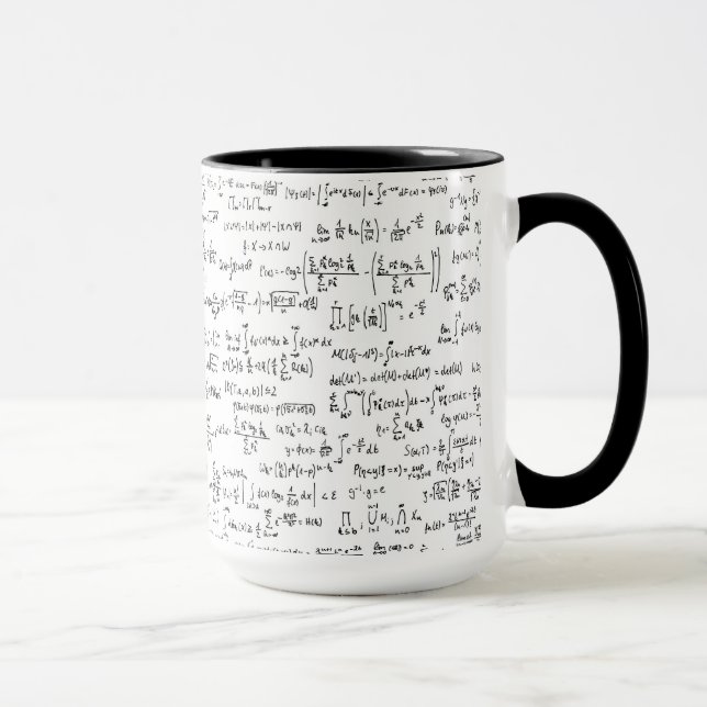 Hand Written Math Equations // Mug (Right)