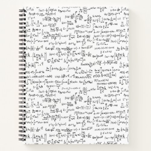Hand Written Math Equations  Notebook