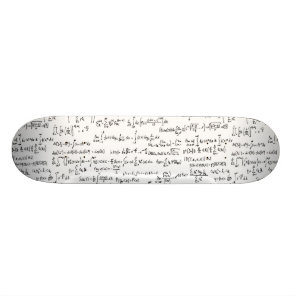 Hand Written Math Equations // Skateboard