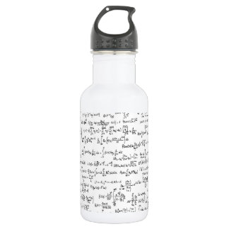 Hand Written Math Equations // Stainless Steel Water Bottle