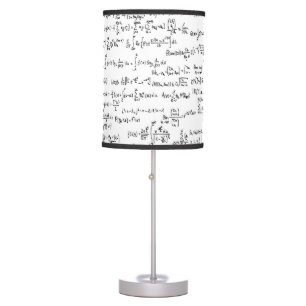 Hand Written Math Equations // Table Lamp