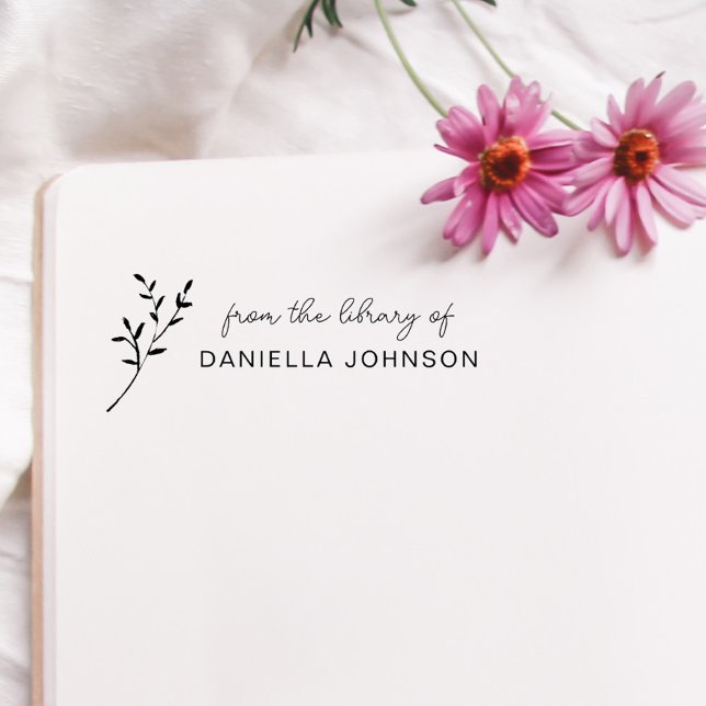 Hand-written Modern Botanical Book The Library Of Rubber Stamp (Creator Uploaded)