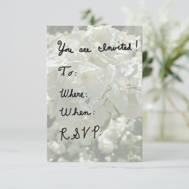 Hand Written RSVP Card (Standing Front)