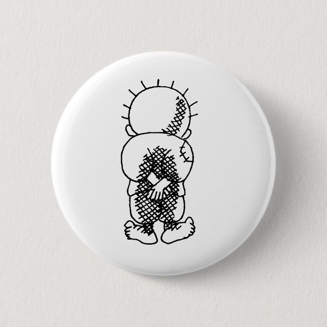 Handala Pinback Button (Front)