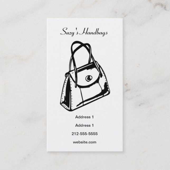 Handbag Business Card (Front)