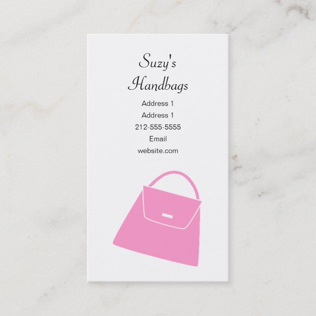 Handbag Business Card (Front)