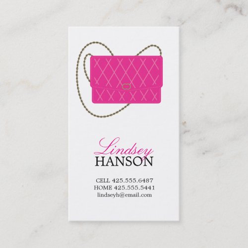 Handbag Calling Card Business Card