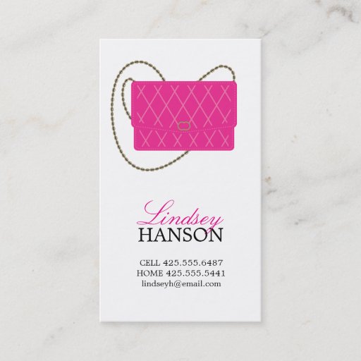 Customizable Handbag Calling Card Business Card