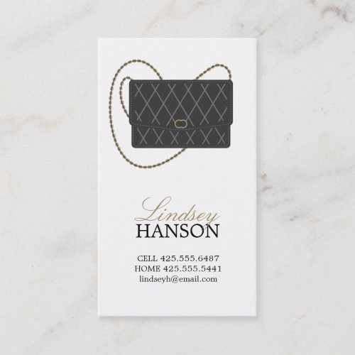 Handbag Calling Card Business Card Templates