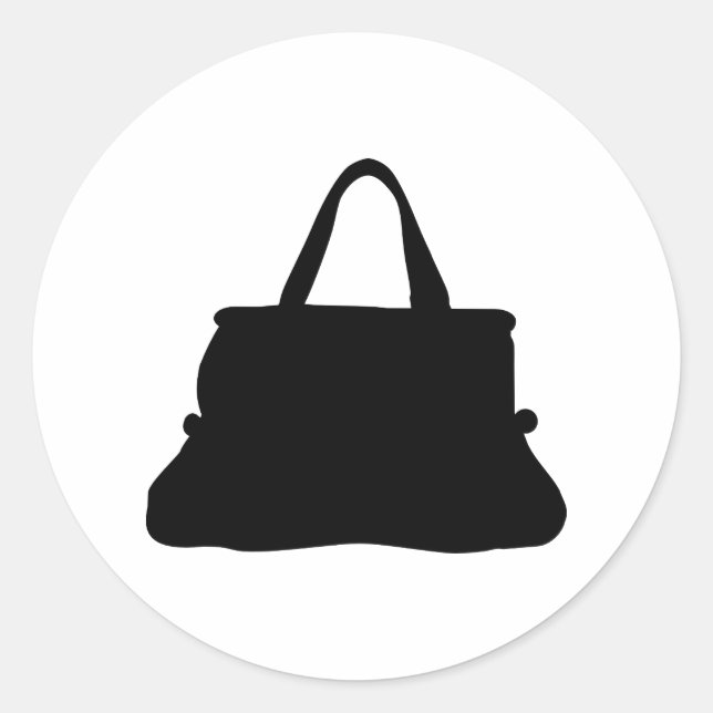 Handbag Classic Round Sticker (Front)