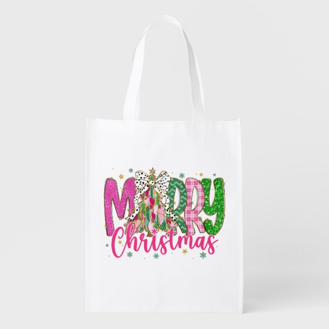 handbag for women, Christmas gift Grocery Bag (Front)